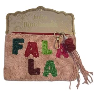 Handmade Beaded Clutch - Pink Multicolor